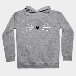 Cute kitty nos with whiskers Hoodie